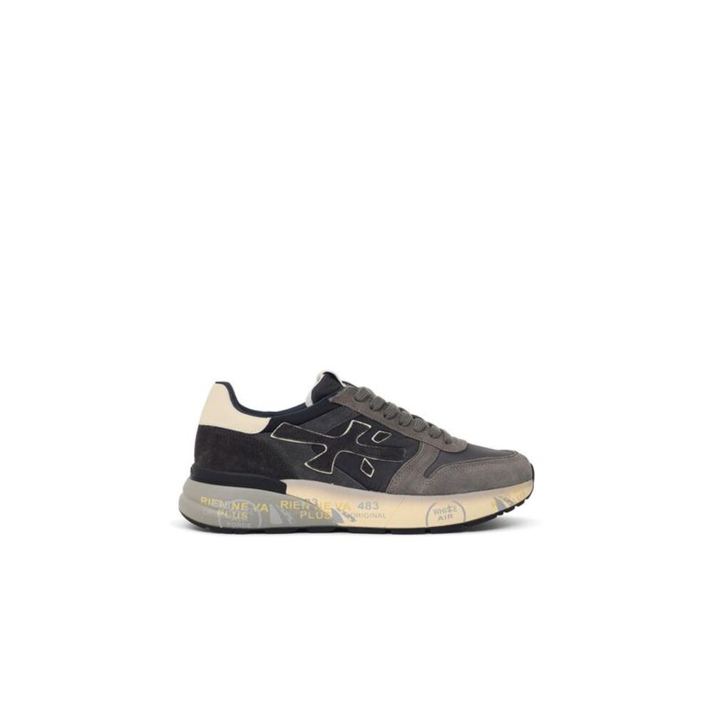 Premiata 'Mick 8433' Grey Suede Blend Sneakers Men
